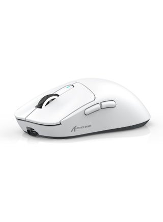ماوس ألعاب هجوم القرش X3MAX خفيف الوزن للغاية 49 جرام مستشعر بيكسارت PAW3950 بلوتوث / 2.4G لاسلكي سلكي 6 DPI قابلة للتعديل حتى 42000 بطارية 200 ساعة مكتب لويندوز 11 Xbox PS Mac ابيض - view 2